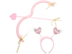 Accesorios Para Disfraz De Cupido: Cabeza, Arco Y Flechas Para Fiestas Del Día De San Valentín Y De Cosplay.