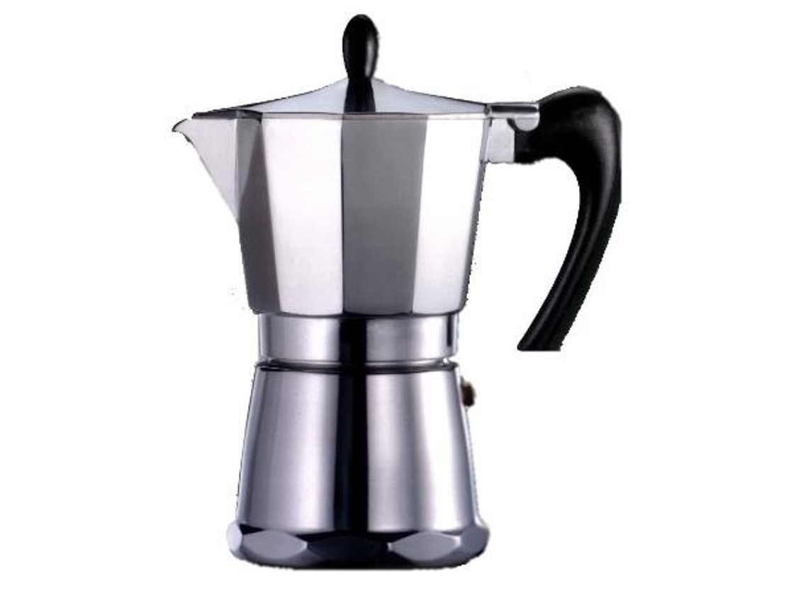 Cafetera aluminio vip colec  9 tazas vitr0  liquidar