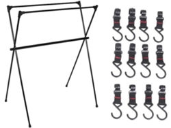 Soporte De Camping De Tres Barras, Trípode Ultraligero Y Plegable, Colgador Para Artículos Diversos.