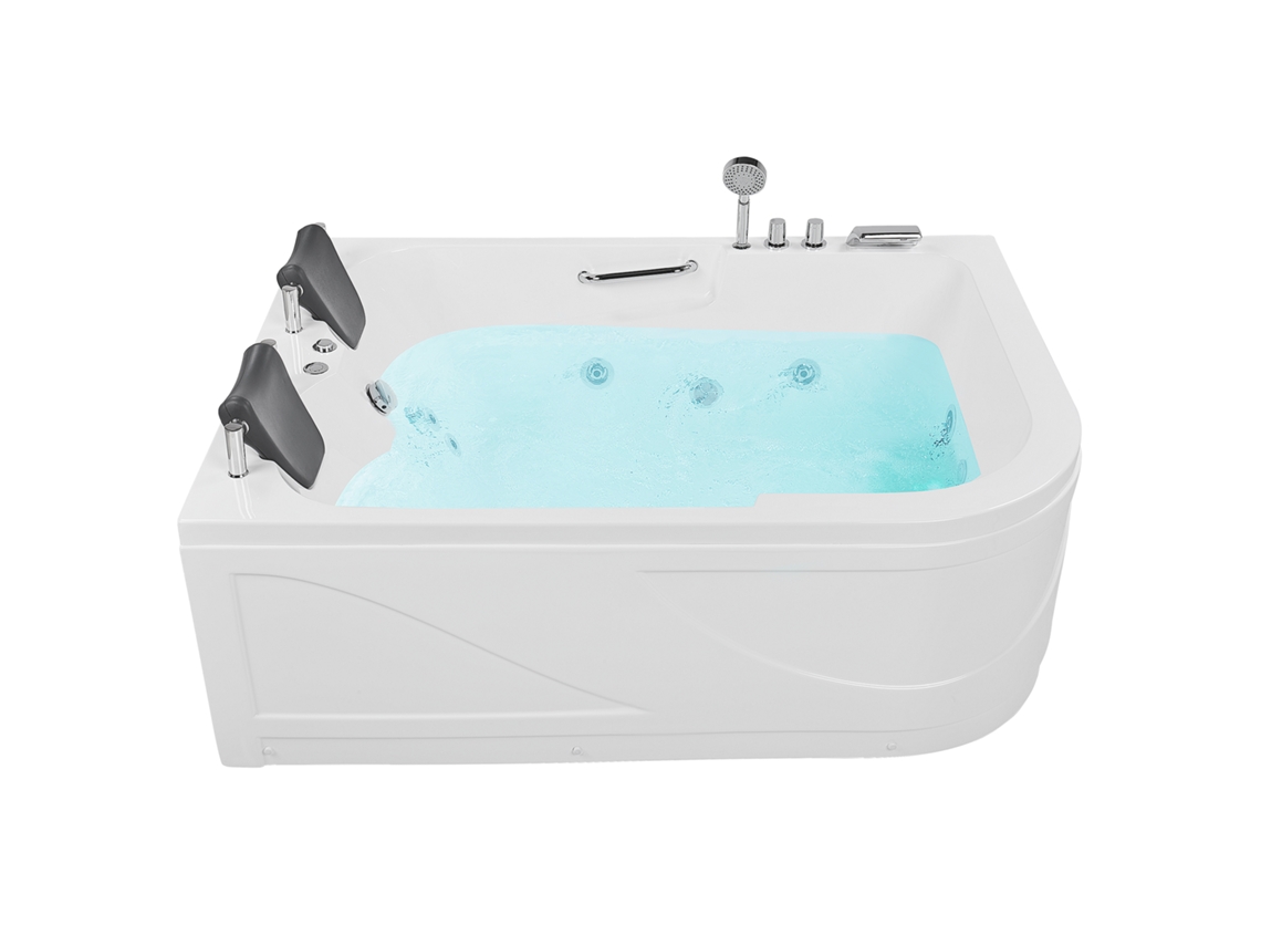 Bañera de hidromasaje BELIANI Bayamo de Acrílico Blanco 119x170x59