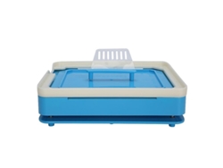 Máquina Manual Para Llenar Cápsulas, 200 Orificios, 0, Prensa De Polvo Diy, Color Azul.