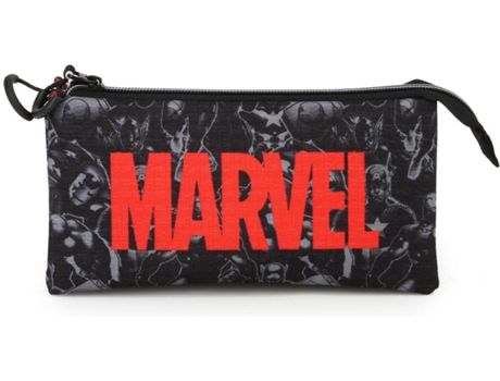Estuche Triple MARVEL Timely HS (Negro - 11x23x10cm)