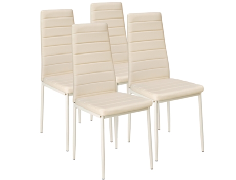 4 Silla TECTAKE De Comedor De Cuero Sintético