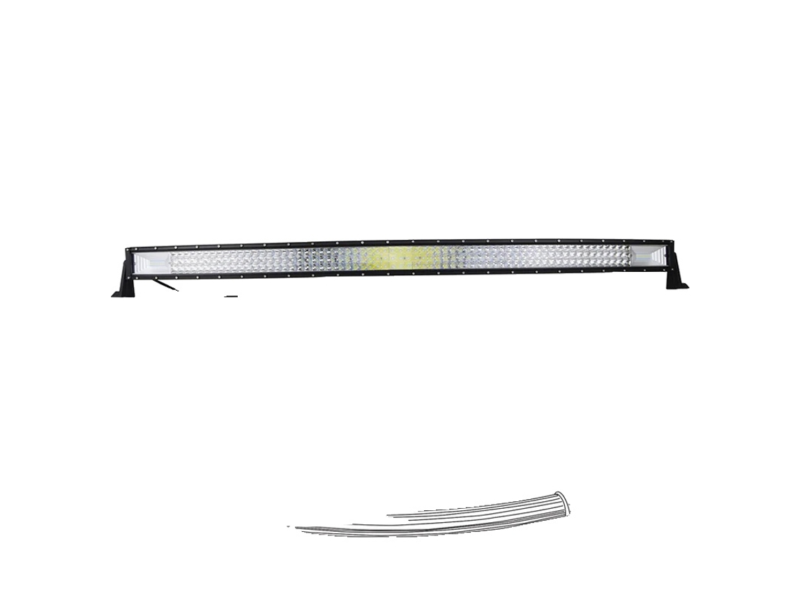 Barra de luz LED, diseño curvo, múltiples opciones de longitud, OEM inalámbrica de 42 pulgadas