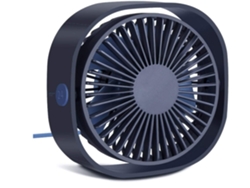 Mini ventilador de escritorio USB, portátil, con viento fuerte, 3 velocidades y rotación de 360 grados, silencioso, para dormir. USHION