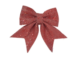 Omni-adornos De Moño Grande Con Brillantina Para Árbol De Navidad Decoración De Navidad Regalo 2/10 Piezas 2 Piezas Rojo