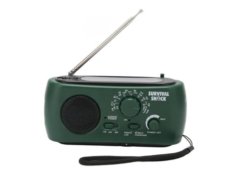 Radio Meteorológico HURRISE Noaa Radio de Manivela Linterna Led Práctica al Aire Libre Multibanda Am/Fm/Sw Radio Meteorológico Para