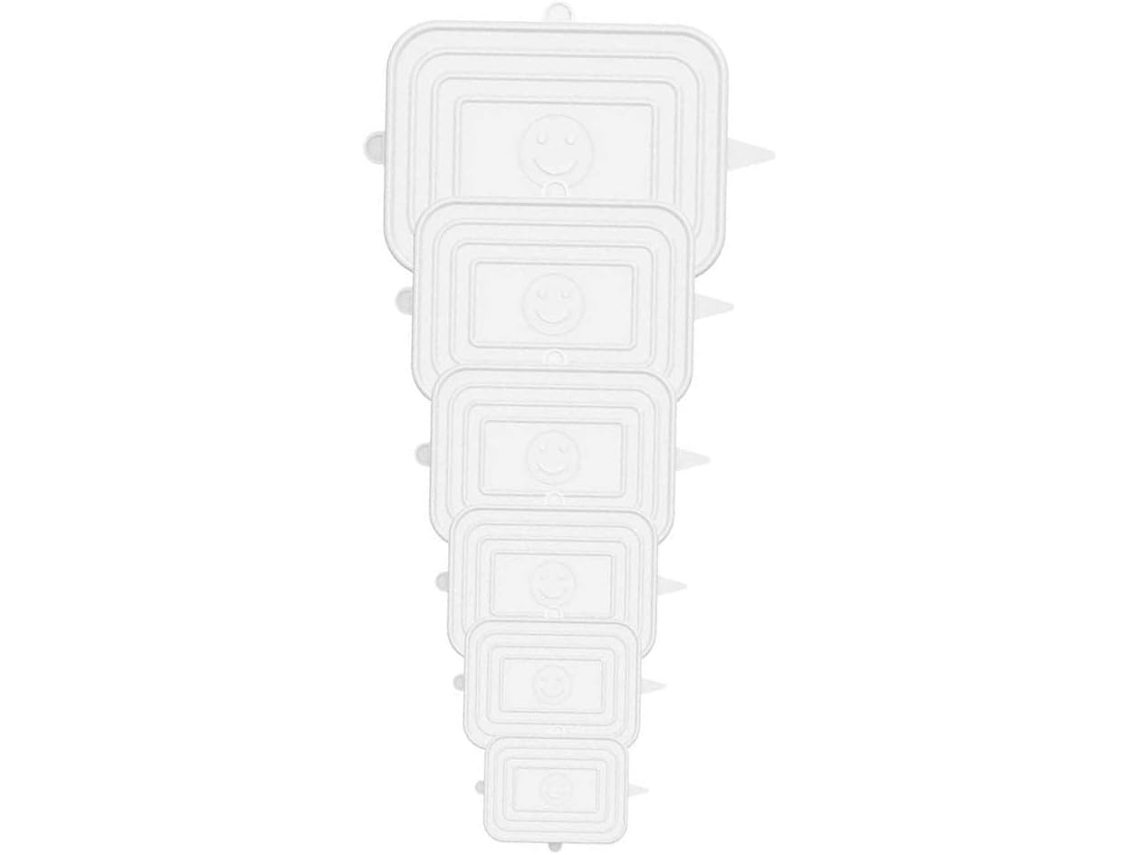 Tapas elásticas para almacenar alimentos, tapas herméticas reutilizables para recipientes y tazones, silicona de grado alimenticio.