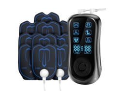 Mini Massageador Elétrico Profissional de Estimulação Muscular Tens para o Corpo Todo com 6 Modos de Funcionamento. MDUG (dez Eletrodos)