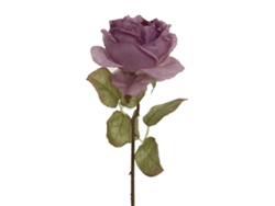 Rosa Artificial De Plástico Con Tallo Largo Y Vibrante Para Decoración Del Hogar Y Bodas - Morado