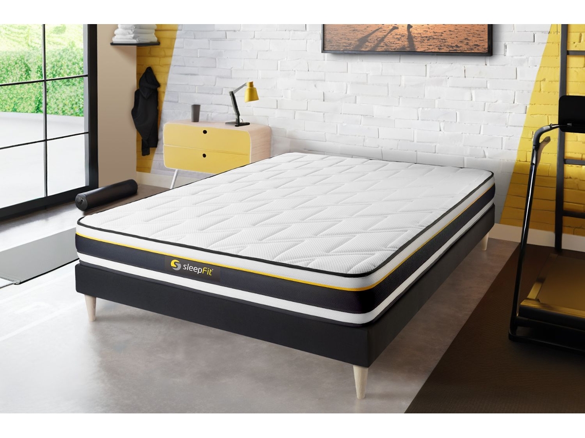 Somier Soft Multiláminas Alta Densidad Células Micro Air SLEEPFIT Negro (140x200)