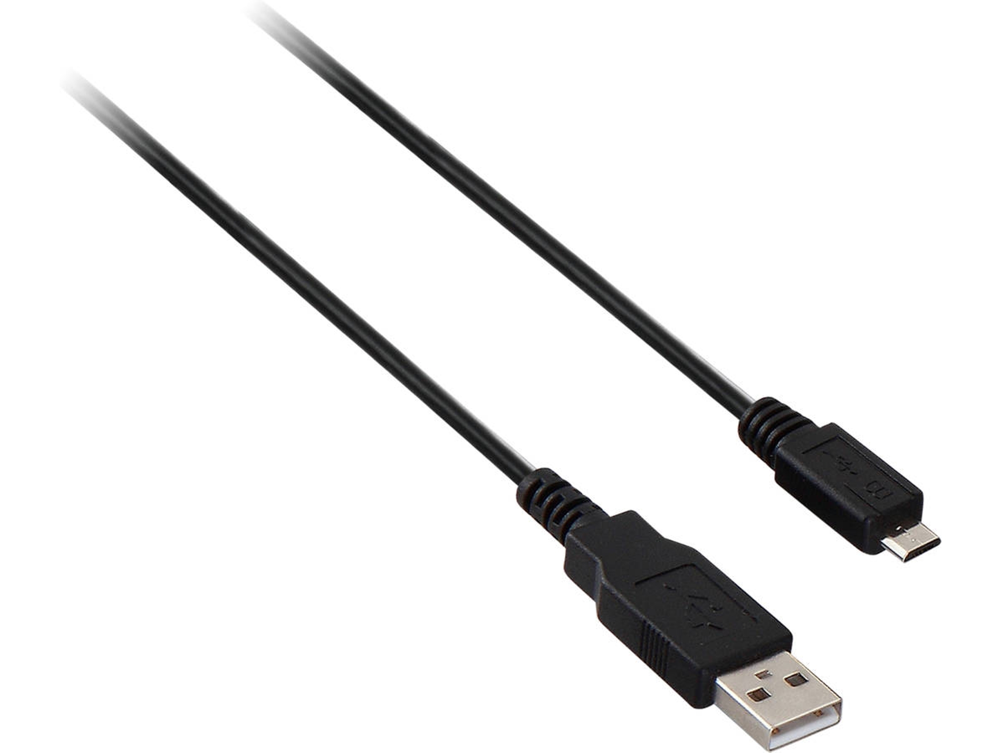 Cable V7 (Micro USB - 1 m - Negro)