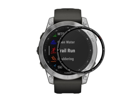 PC ENKAY 3D Cobertura total Pieza de borde suave + Película protectora de pantalla PMMA HD para Garmin Fenix 7