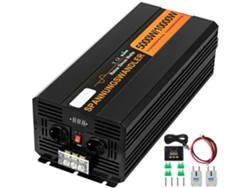 Inversor de corriente de 5000 W, 24 V, 230 V, con onda sinusoidal pura, control remoto y pantalla LCD Tekmaquinas