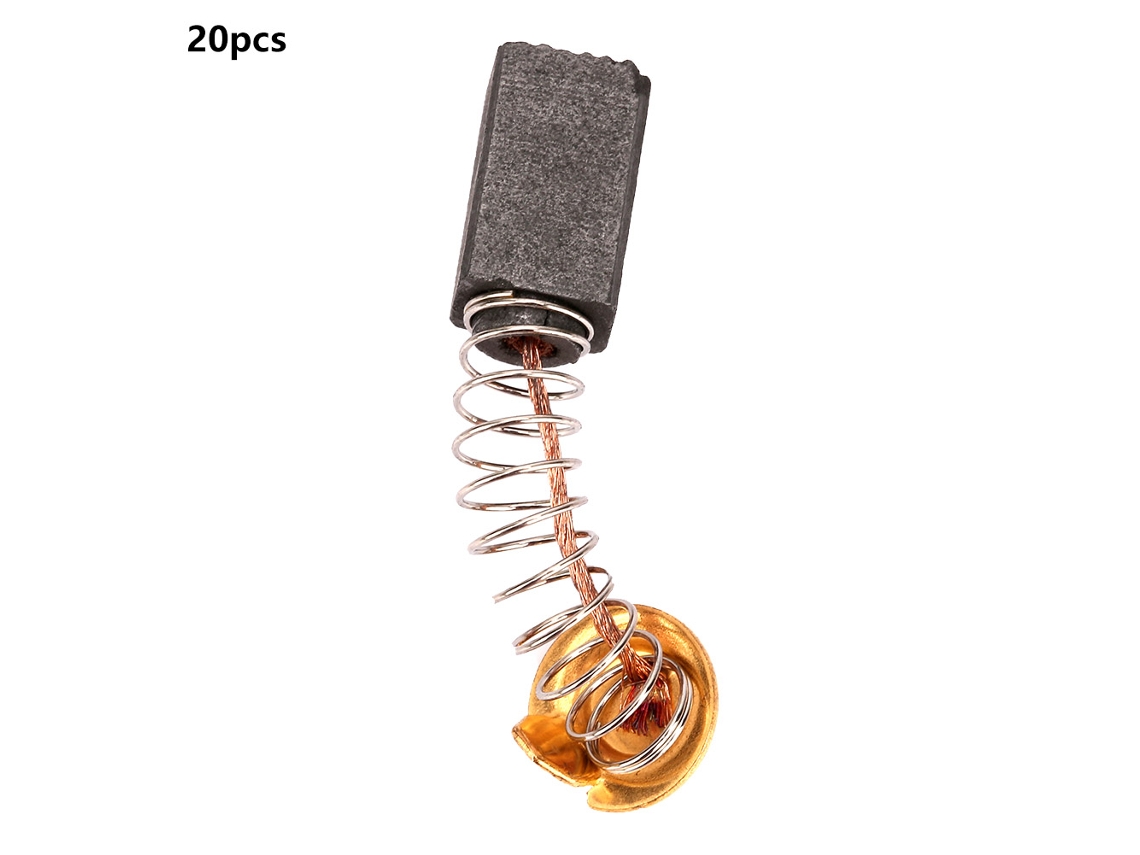 20 Escobillas De Carbón De 6*7*13 Mm Para Reemplazo De Motores Eléctricos Genéricos