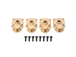 4pcs Cubierta De Munión De Bronce Rc Resistente A La Corrosión Para Fms 1/24 Fcx24 Rc Crawler Oro