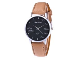 Reloj De Pulsera Unisex De Moda Cuarzo Para Ocio Color Beige Zhoulianfa