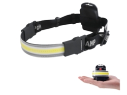 Linterna frontal de 6000 lúmenes, tira de faros súper brillante, 3 modos de iluminación, iluminación Chronos Lantern-0006 de 210 (negro) YIZHOOD