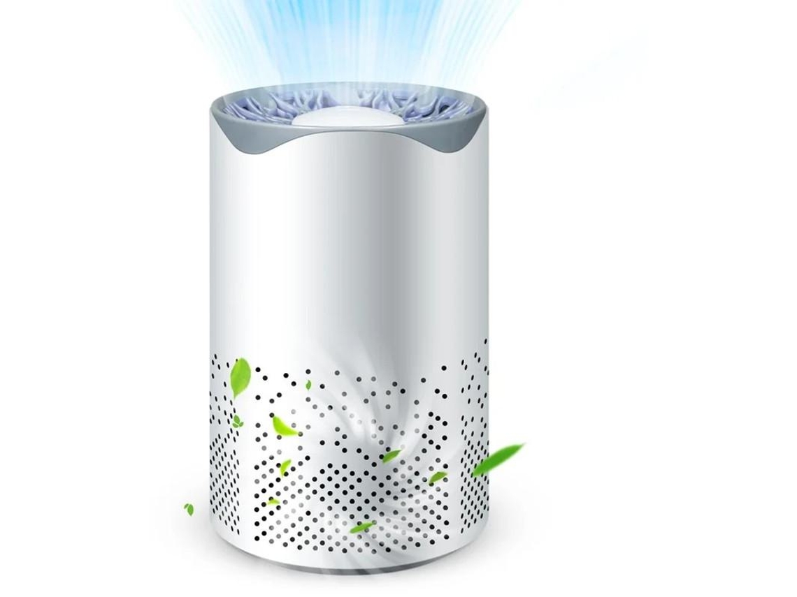 Purificador De Aire Para Casa Hepa Usb Silencioso 20db Yizhood Branco