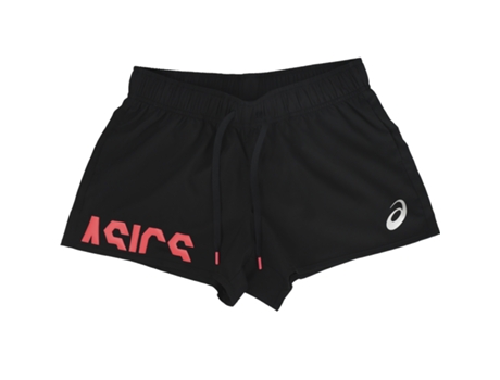 Bermudas ASICS Mujer (Poliéster - Negro - S)