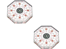 Brújula Pequeña Feng Shui, Reloj De Sol