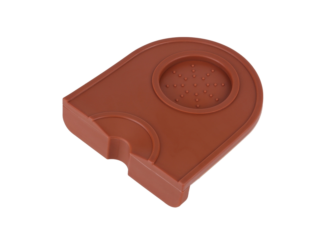 Soporte Para Prensador De Café De Silicona Grueso, Multifuncional Y Antiadherente - Marrón