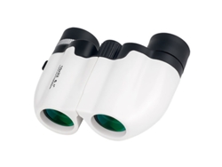 Binoculares de fácil enfoque, telescopio compacto de mano para observación de aves, viajes y turismo (Bestvite, blanco)