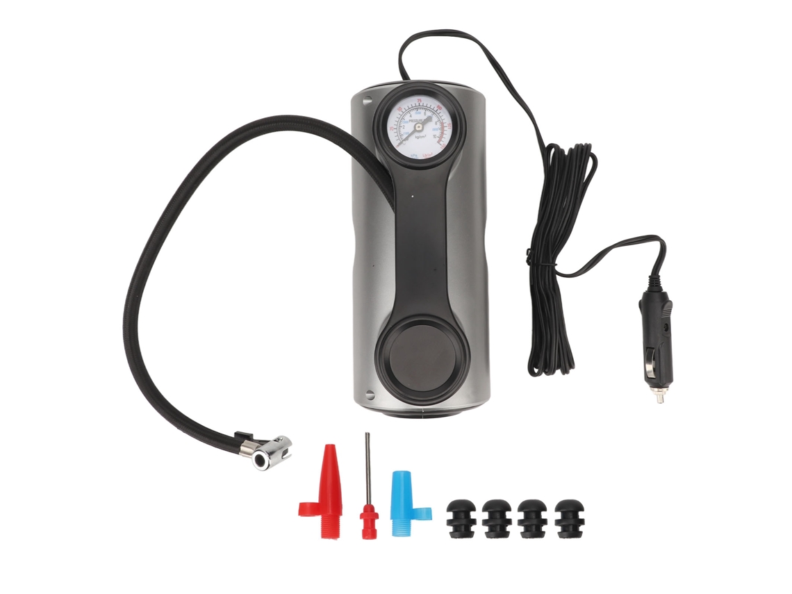 Bomba De Aire Eléctrica Portátil Inteligente Para Coche De 12 V Con Cilindro De 19" E Inflado Automático.