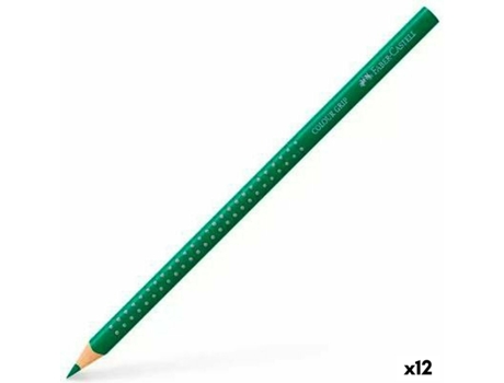 Lápices De Color FABER-CASTELL Colour Grip Verde Esmeralda 12 Unidades
