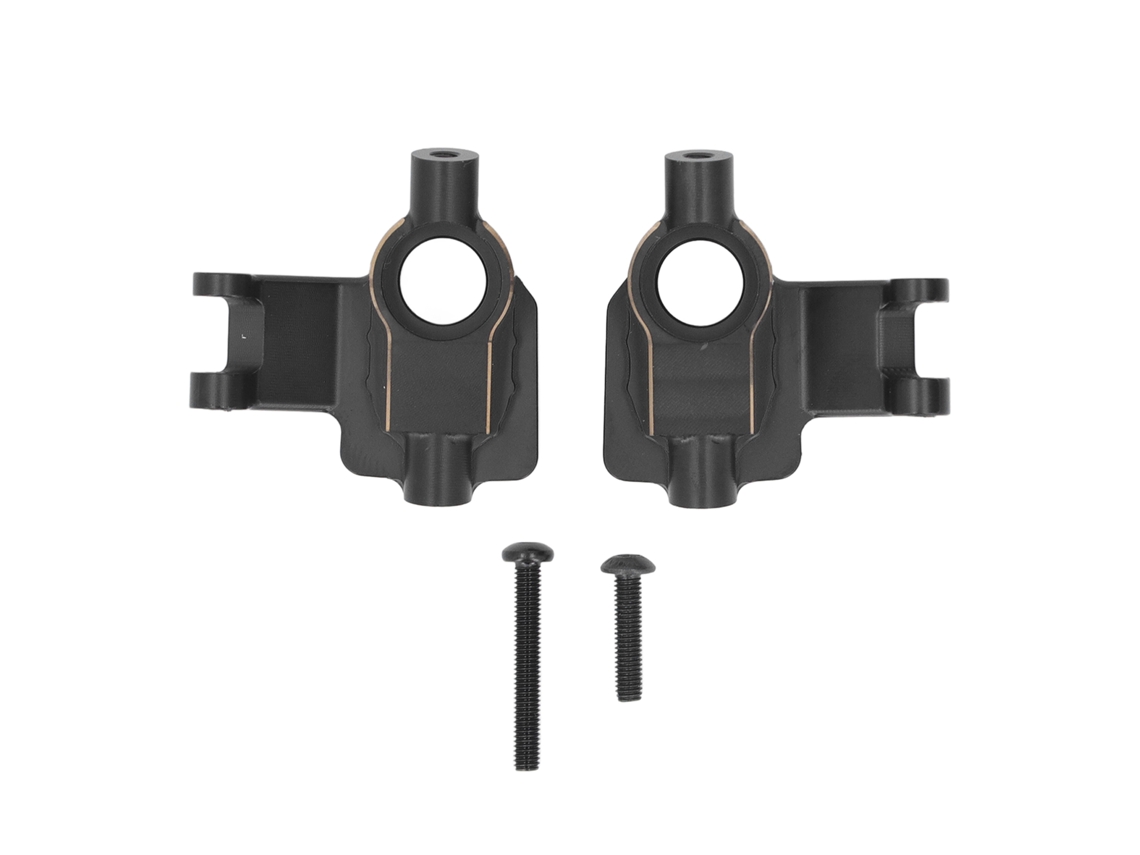 2 Cajas De Portal De Latón Negro Para Axial 1/18 Utb18 Capra Rc Crawler (accesorio Para Coche Rc)