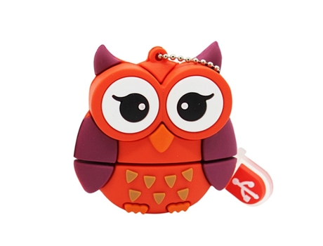 Pen USB SLOWMOOSE Buho (Rojo - 64GB)