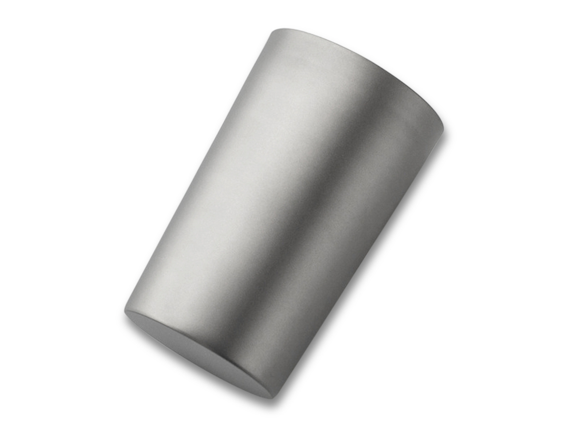 Vaso de camping de titanio de doble pared lijado