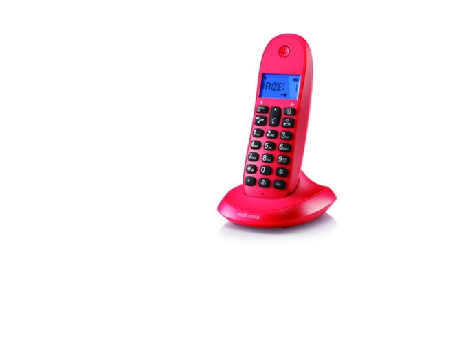Teléfono Inalámbrico MOTOROLA Lite C1001LB Rojo