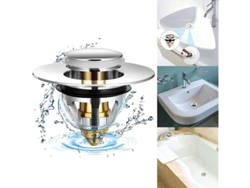 Tapón Universal Para Fregadero Con Filtro Antiobstrucción, Para Baños Y Cocinas, Orificios De Desagüe De 38-41 Mm.