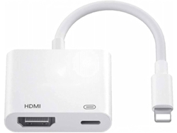Adaptador HDMI 1080p para iPhone, iPad, iPod, sincronización de video y audio, con carga, compatible con iOS, Plug and Play Bestvite