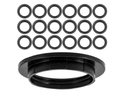 Adaptadores De Anillo De Plástico Para Pantallas De Lámparas E27, Paquete De 30