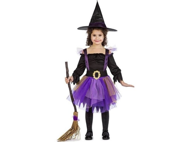 Disfraz de Niña DISFRAZZES Bruja Tutú (Talla: 10 a 12 años)