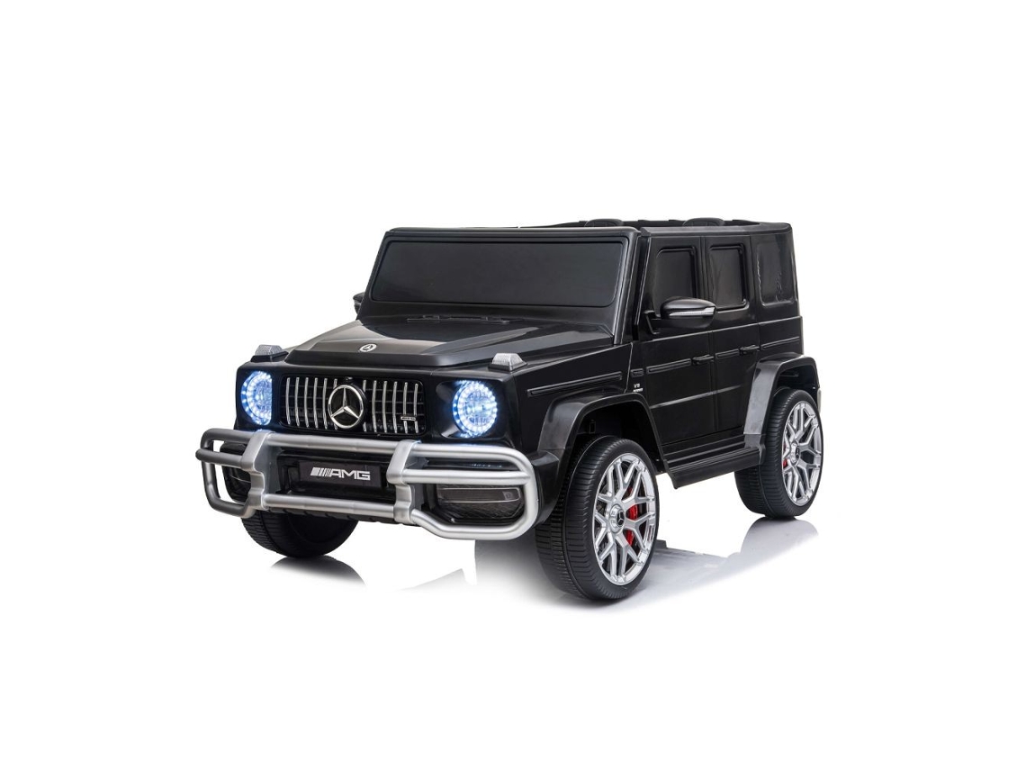 Suv Eléctrico Infantil Mercedes Amg G63 2 Plazas Con Asientos De Cuero Y Ruedas Eva - Black