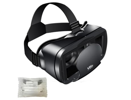 Gafas de Realidad Virtual SLOWMOOSE 3D Realidad Virtual Casco de 7 Pulgadas y Auricular de Oido