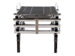 Barbacoa portátil plegable de acero inoxidable para acampar y al aire libre