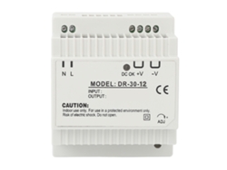 Fonte De Alimentação Chaveada Industrial 30w Rail Din 12v 100‑240v Para Monitoramento De Segurança