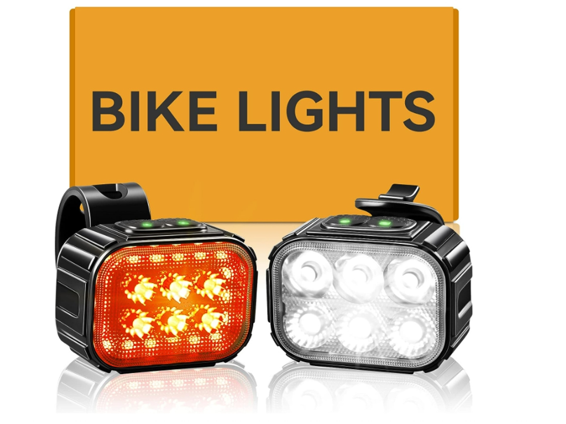 Linterna de bicicleta LED brillante YIZHOOD DES899 (negra)