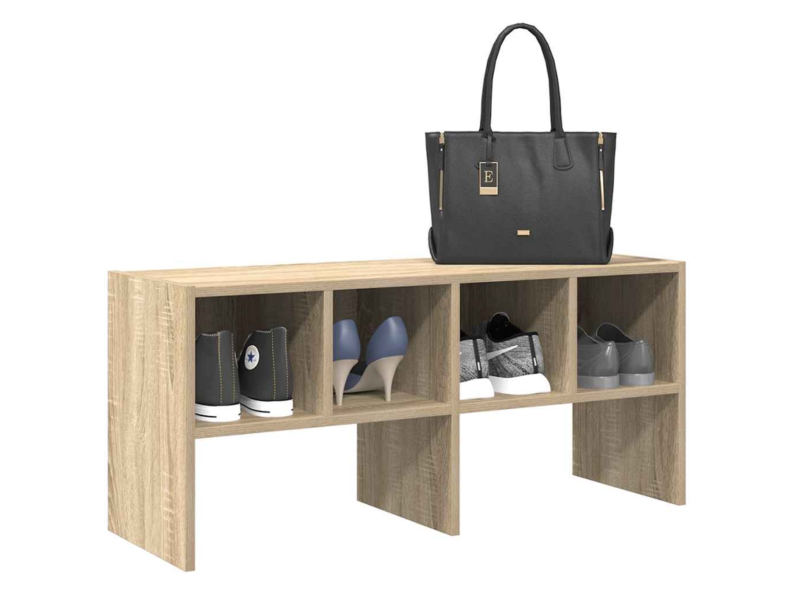 Zapatero | Armario Zapatero Apilable Roble Sonoma 89,5x30x40 Cm