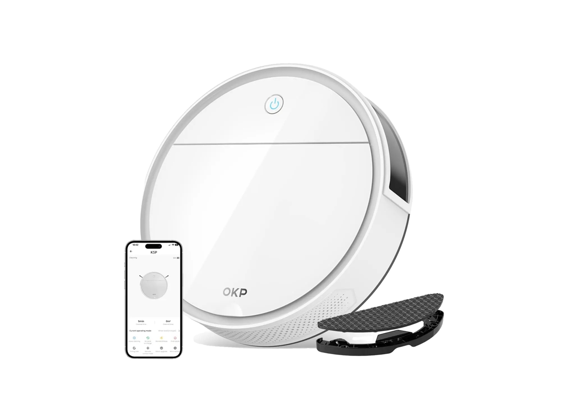 Robot aspirador, succión de 5000 Pa, navegación inteligente, OKP K5P EU, OKP K5P EU, OEM UE