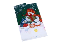 Mantel desechable de Navidad con diseño de muñeco de nieve, PVC