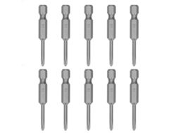 10 Puntas Magnéticas De Destornillador De Cruz De 3 Mm, Acero Templado, Accesorio Para Herramientas Manuales.