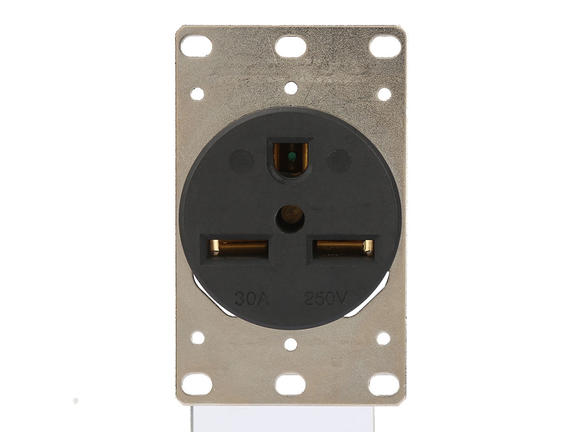 Enchufe Industrial Nema6-30r De 30 A Y 250 V Con 3 Orificios, Conector De Cable Sólido Y Duradero Pa66.