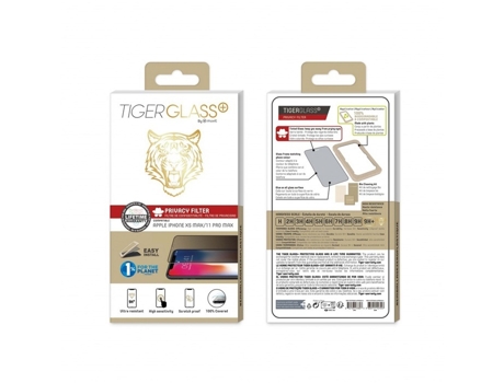 Cristal templado confidencial antibacteriano TIGER iPhone XS Max 11 Pro Max
