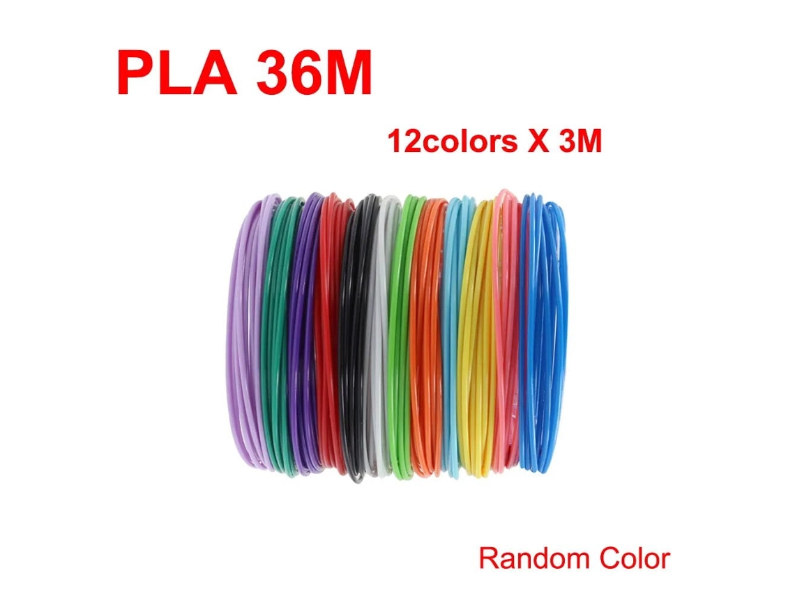 Filamentos Para Bolígrafos De Impresión 3d Pla De 1,75 Mm, 12 Colores X 3 M Siurn