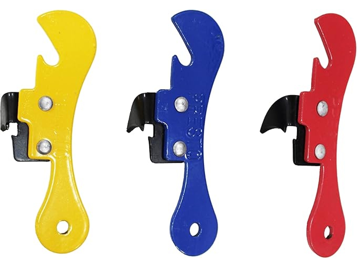 3 abrelatas manuales, acero inoxidable, antideslizantes, fáciles de abrir. ZYBLSSBB